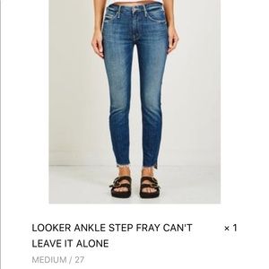 Looker ankle fray MOTHER jeans size 27.